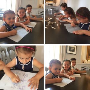 coloriage des photophores par les enfants