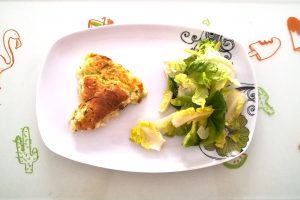 Recette de clafoutis de courgettes au chèvre frais